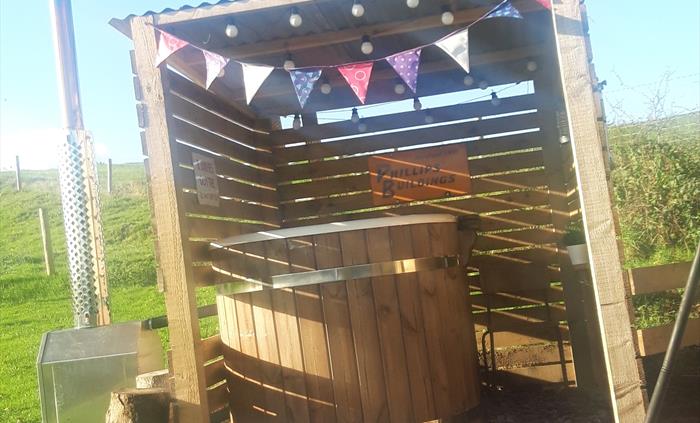 hot tub at Cynefin